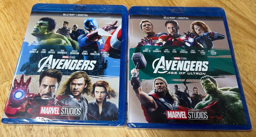 NEW/SEALED LOT Marvel Studios Blu-Ray Disc +Digital: The Avengers/Age Of Ultron